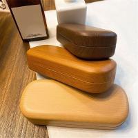 Caja De Gafas Impermeable Con Diseño De Madera Para Hombres Y Mujeres Protector De Lentes Portátil Para Lentes De Lectura Y Sol - details 0