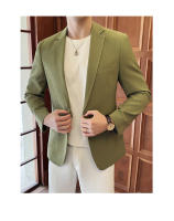 Chaleco De Negocios Para Hombre En Color Sólido Ajustado Moda 2024 Chaqueta Individual Elegante Ropa Masculina De Otoño Invierno - details 13