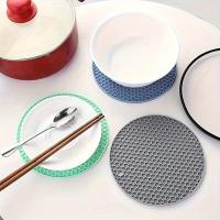 1/4pcs Almohadillas De Silicona Hidratación Para Mesa Resistente Al Calor Antideslizante Y Antigoteado Para Cocina Y Comedor Estilo Europeo - details 3
