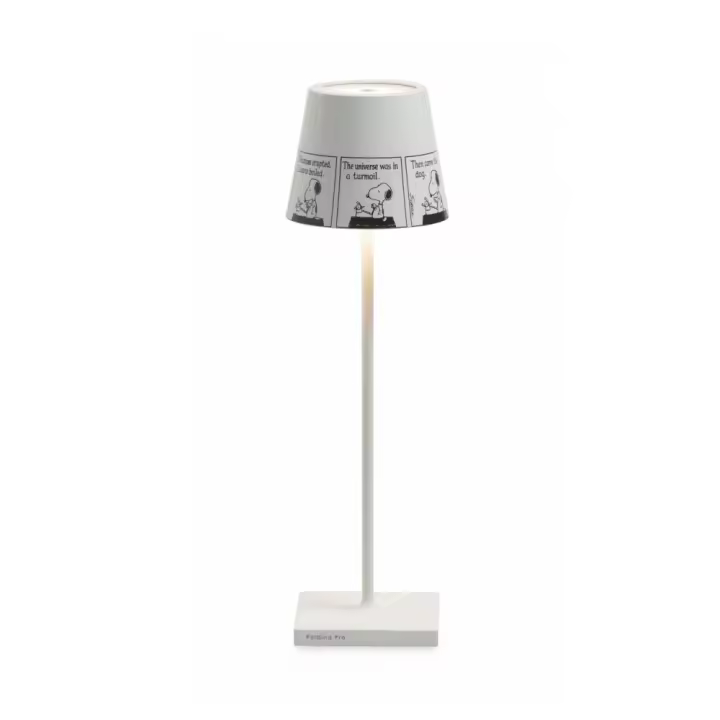 Lámpara de Mesa Poldina Pro Peanuts - Regleta recargable y regulable con Batería de hasta 12 Horas. Para uso exterior IP65 - 1