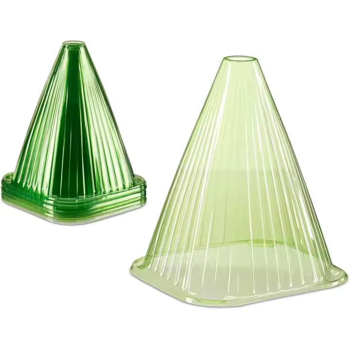 Set de 20 Mini invernaderos para Plantas, Protección contra el frío, Caracoles y Aves, PVC, Verde - 1
