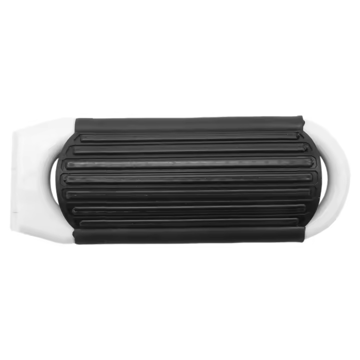Cepillo de pelo plegable de viaje portátil con espejo, peine compacto de bolsillo, blanco - 1
