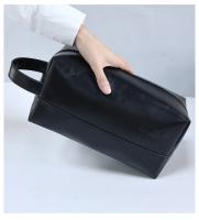 Bolsa De Cosméticos Para Viaje Organizador De Negocios Para Hombres Y Mujeres PU De Cierre De Cremallera Estilo Fashion Impermeable Portátil Con Almacenamiento Y Bolsa De Lavado - details 4