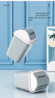 Cubeta De Basura Grande Para El Hogar Con Cubierta Muestrario Para Baño Cocina Sala De Estar Recámara Material PP Plástico - details 6