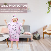 Toalla De Baño Infantil Con Capucha Microfibra Para Niños Ropa De Baño De Playa Y Cambio Tamaño Mini Estampado Animal - details 1