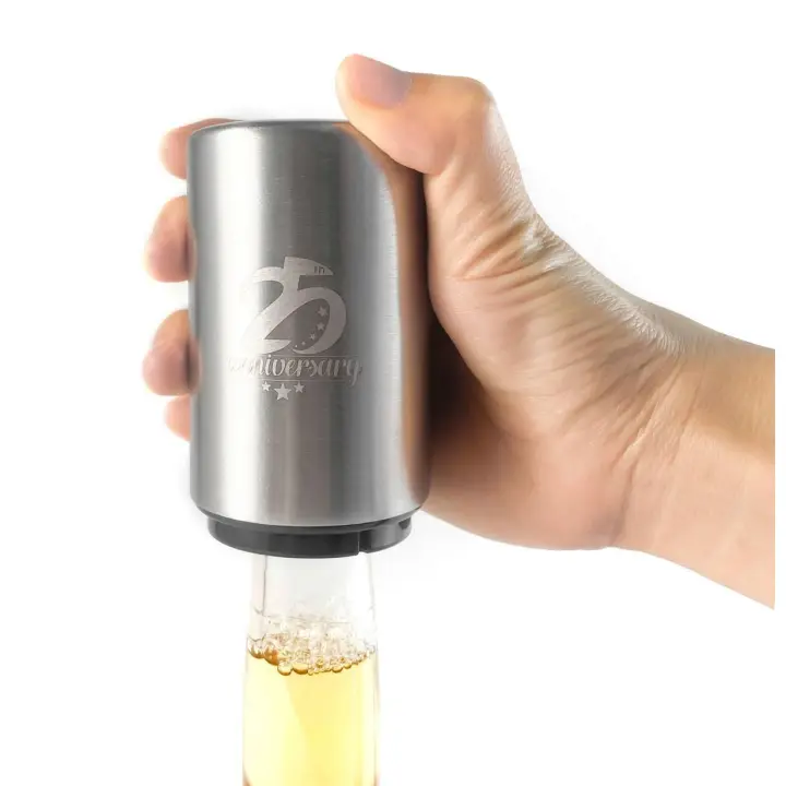 Disok Lote de 10 Regalos para Aniversarios de Plata - Abrebotellas Elegante de Acero Inoxidable Bodas Plata - 1