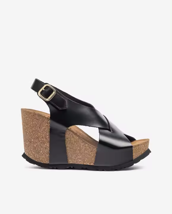 YOKONO Sandalia de cuña CORFU-250 negro - 1