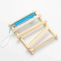 1Pcs Máquina De Tejer De Madera Para Niños DIY Fácil De Usar Juguete Puzzle De Lana Hecho a Mano Herramienta Textil Unisex - details 0