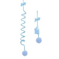 Juguete Interactivo Para Gatos Palos De Tejido Con Bola De Peluche Y Cabello De Conejo Para Entrenamiento Y Diversiones - details 10