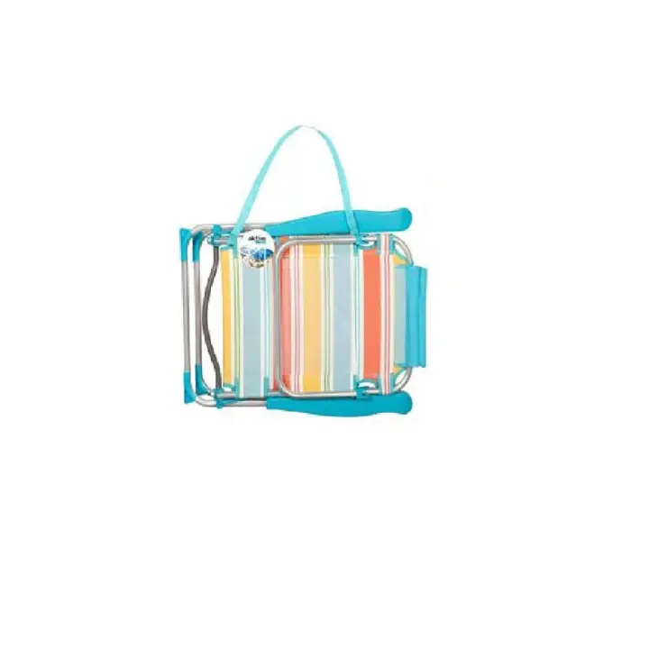 Silla de Playa Alta Aluminio Plegable Con Cojin y Asas 48X60X90 Cm (Color Baby 62421) - 1