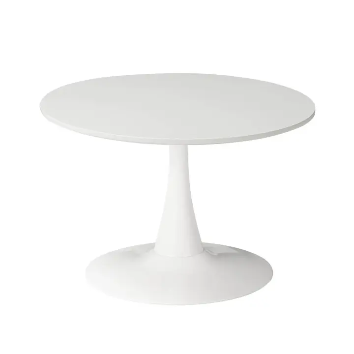 Lúzete - Mesa De Centro San Antoni ø70 Cm Blanca  Madera Y Metal - 1