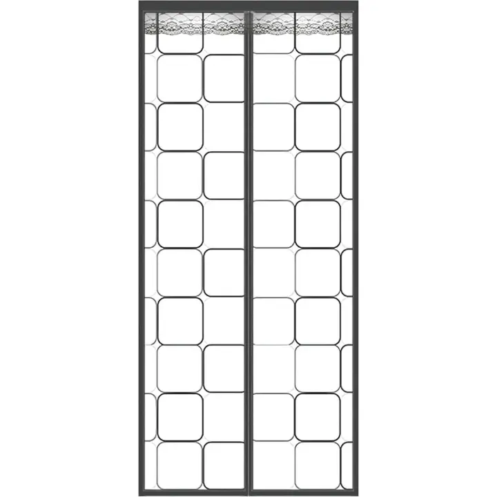 Cortina de Puerta Aislada, Cortina de Puerta Eva Auto - Sellada Magnética, 70x210cm, Cubierta de Puerta a Prueba de Viento - 1