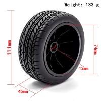 4pcs Neumáticos De Camión De Pista Corta 112mm 1/10 Con Rueda Y Hex 12mm Para Slash Arrma Senton HuanQi 727 Vkar 10sc Hpi Coche RC - details 0