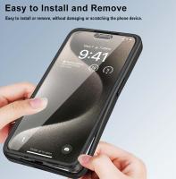 Funda Protectora Completa 360 Para iPhone 14 15 pro Max 11 12 13Pro 14Plus 15Plus Con Montaje En Coche Magnético Y Pantalla Transparente Anti-Scratch Dual Layer Non-Slip - details 4