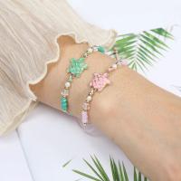 Pulsera De Aleación De Cristal Multicolor Tortuga Nueva 2024 Para Mujer Moda Y Pulsera Tejida Personalizada Conjunto De Pulseras - details 4