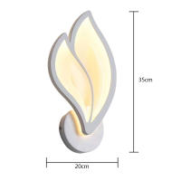 Lámpara De Pared LED Moderna Con Forma De Pétala Acrylic Para Iluminación Interior En Dormitorio Y Sala De Estar Instalación Fácil Incluye Bombilla - details 4