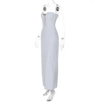Vestido Bodycon Elegante Lygens Sin Espalda De Mujer Para Noche Playa Fiesta Verano 2025 Moda Hollow out Slim Fit Longitud Pierna - details 1