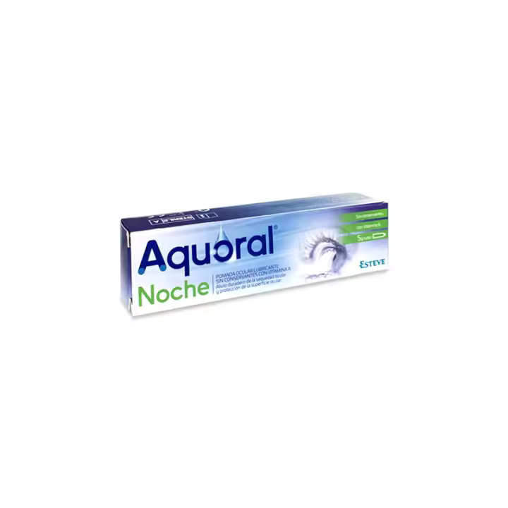 Aquoral noche Pomada ocular lubricante estéril - Pomada para la noche - Pomada lubricante para los ojos - 5 Gr Esteve - 1