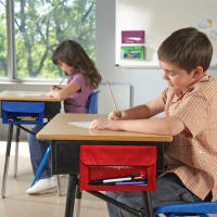 Bolsa De Almacenamiento Magnética Para Pizarra Blanca Aids De Aprendizaje Para Clase Bolsa Magnética De PVC Eco-amigable Rectangular Multiusos - details 0