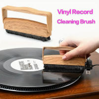 Limpieza De Disco De Vinilo 1pc Herramienta De Limpieza Con Mango De Madera Y Material PP Adecuada Para Turntable Y LP Mantenimiento Cepillo De Limpieza - details 0
