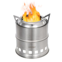 Estufa De Camping Lixada De Acero Inoxidable Para Leña Y Alcohol Estufa De Cocina Al Aire Libre Para Picnics BBQ Viajes Sin Ventilador - details 22