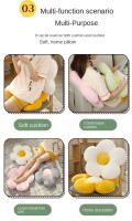 Cojín De Flor Para Sofá Ventana De Bay Window Y Suelo Del Dormitorio Cojín De Butaca Sunflower Regalo De Cumpleaños Para Niña Cojín Relleno De Espuma PU Material Poliéster 100% - details 6