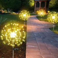Luz De Fuego Solar Con Dandelion 90/120/150/200 LED Para Jardín Paisaje Jardín Navidad Decoración DIY Luz De Humo Moderna IP65 - details 10