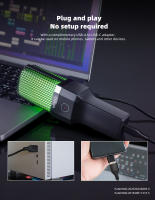 Micrófono Profesional Para Juegos De Computadora Condensador USB Para Streaming En Vivo Podcast Estudio Micrófono Karaoke Kit De Microfonos Para PC Y Portátil - details 58