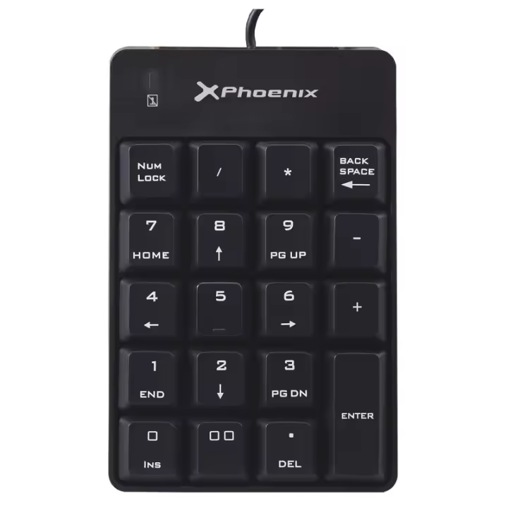 Teclado Numérico Phoenix Technologies con Cable USB - Negro - 1