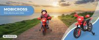 Mobiclinic Moto Eléctrica Infantil Botones de Sonido Botón de Avance Luz Ruedas de Entrenamiento Batería MobiCross - details 0