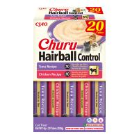 Churu Gato Hairball - 20 X 14 Gr - Snacks Húmedos para Gatos - Favorecen la eliminación de las bolas de pelo - Pack 2 sabores - details 0