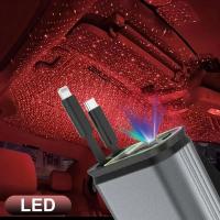Cargador De Coche Retráctil 4 En 1 Con Cable USB C Y Lightning Starlight Para Automóviles Carga Rápida Para iPhone Y Samsung - details 1