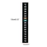 Termómetro Adhesivo Para Acuario Rango De Temperatura 10-40℃ Tamaño 13x1.8cm Peso 3g Etiqueta Termométrica Para Tanque De Peces - details 4