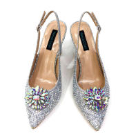 Sandalias De Fiesta Verdes Con Zapatos De Tacón Alto Y Bolso De Venus Chan Estilo INS Punta Redonda Brillante Elegantes Para Mujer - details 12