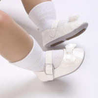 Zapatos De Bebé Para Niñas Serie Blanca PU Cuero Suela Suave Antideslizante Cordón Zapatos De Princesa Para Recién Nacidos - details 15