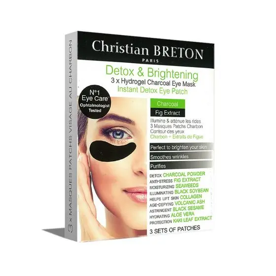 Mascarillas para el contorno de ojos de Christian Breton |- Detox e iluminadoras (3 juegos) - 1