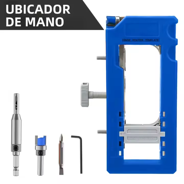 Kit De Instalación De Cerraduras De Puerta Juego De Router De Templado Para Cerraduras De 3 a 5 Pulgadas Herramienta De Carpintería DIY - 1
