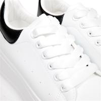 Zapatillas Blancas casual con Plataforma de 5cm - Deportivas Sneakers - Cordones Planos Anchos - Estilo Simple Casual - 7931- - details 6