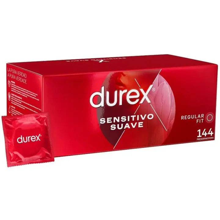 DUREX SENSITIVO SUAVE 144 CONDONES EN CAJA SELLADA - 1