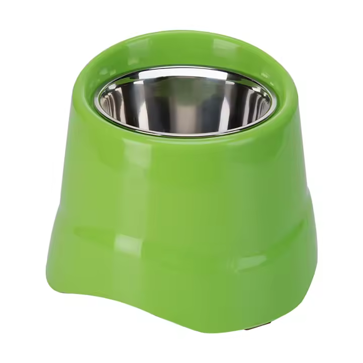 Tazón De Alimentos Para Mascotas De Acero Inoxidable Alto 1PC Apto Para Perros De Pequeño Y Medio Tamaño Tazón Alto Para Mascotas Altas - 1