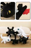 Muñeco De Peluche Dragón Dientes Animal De Peluche Negro Decoración Para Coche Y Casco Juguetes Para Niños Regalo Lindo Y Cartoon - details 23