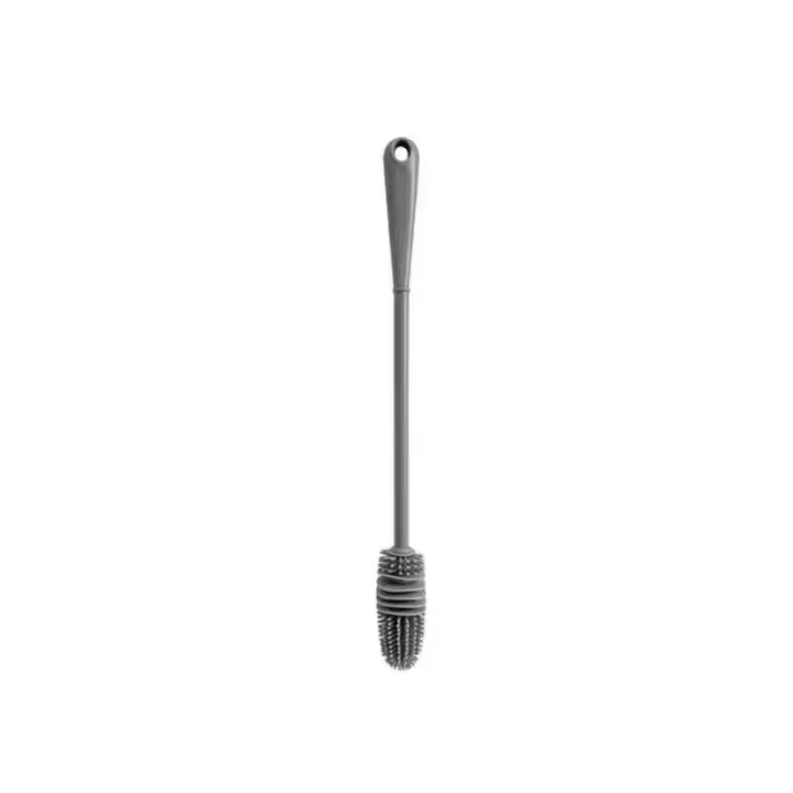 Cepillo De Silicona Para Botella De Leche Y Vaso Limpia Con Mango Largo Herramienta De Limpieza De La Cocina 1/2pcs - 1