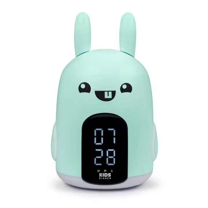 BigBen Reloj despertador infantil y luz nocturna  RKIDSRABBIT para habitación - 1