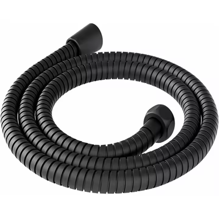 Manguera de Ducha de Maple inoxidable Universal de 200cm Manguera de Ducha anti-torsión Manguera de Ducha anti corrosión Manguera de Ducha de 2m Cable de Ducha universal Negro Zhuoxuan - 1