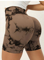 Shorts De Yoga Sin Costuras Para Mujer De Cintura Alta Secado Rápido Fitness Verano Shorts De Ejercicio Running Ciclismo Deportes Gimnasio - details 4