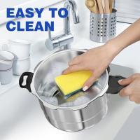 Cecodadi GYG-A153 - Olla a Presión Rápida 5-9 litros, Acero Inoxidable, Apta para todas Cocinas Incluida Inducción, Diámetro 22-26 cm - details 1