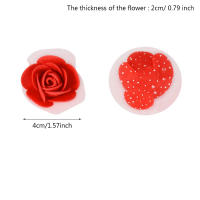 100/200 Piezas De 4cm Cabezas De Rosas De Esponja PE Para Decoración De Bodas Fiestas Hogar DIY Scrapbooking Coronas Flores Rojas Artificiales - details 2