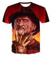 Camiseta De Verano Con Estampado 3D De Freddie Kruger Horror Película Callejera Corta Manga Moda Deportiva Top Casual Para Hombre - details 14