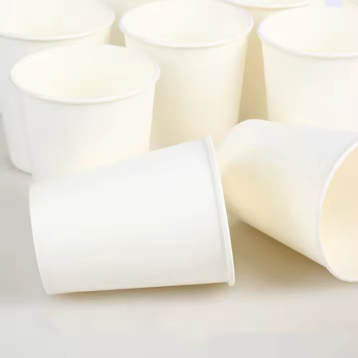 50/100pcs Pack De 250ml Vajilla Blanca Pura Para Café Té Leche Accesorios De Bebida Suministros De Fiesta Descartables - 1