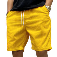 Pantalones cortos de trabajo de peso pesado para hombre, tendencia de verano, pantalones cortos casuales de pana retro de moda para hombre - details 12